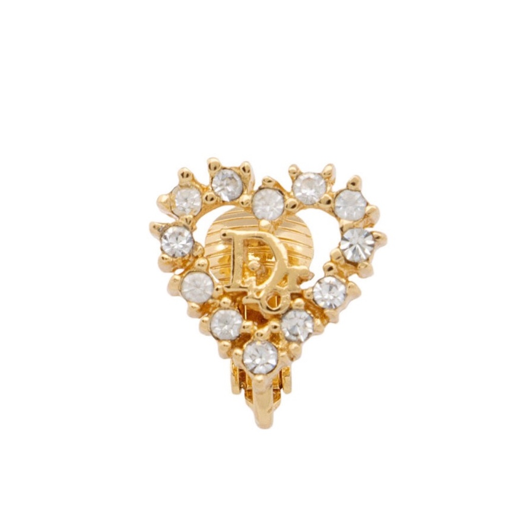 💋 Dior Heart Clip On Earrings *New/never used - Picture 3 of 5